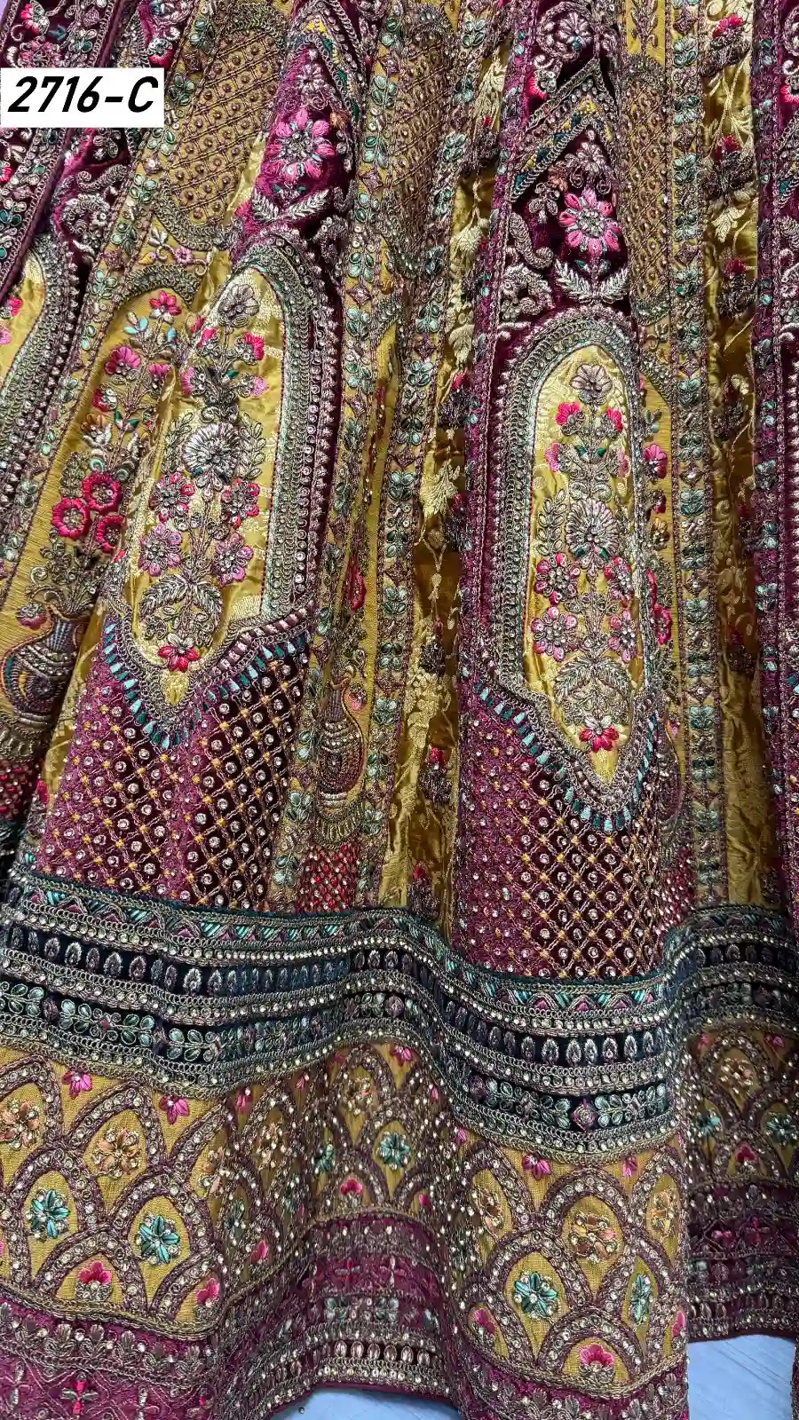Anjani Art 2716A To 2716C Velvet Wholesale Lehenga Catalog — Wholesale Lehenga, MPA wholesale from Surat — view 2